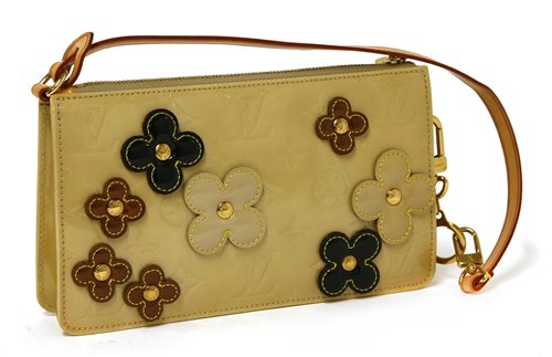 Lot 774 - A Louis Vuitton pouchette monogrammed patent vernis leather clutch handbag