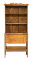 Lot 342 - An oak bookcase