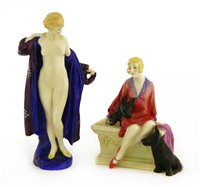 Lot 106 - Two Royal Doulton figures 'Scotties' and 'The Bather'