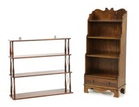 Lot 523 - A set of mahogany wall shelves