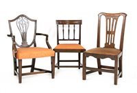 Lot 348 - A George III mahogany single dining chair