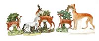 Lot 269 - Three early 19th century bocage deer groups