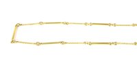 Lot 193 - A plain polished and twisted link necklace