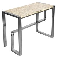 Lot 387 - A steel console table