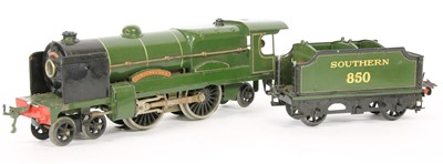 Lot 82 - A Hornby O gauge clockwork model of Lord Nelson locomotive 4-4-2