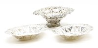 Lot 383 - A late Victorian silver sweet meat dish