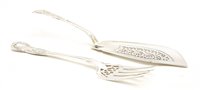 Lot 357 - A matched pair of silver servers