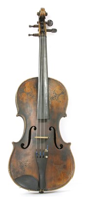 Lot 1415 - A late 19th Century Continental violin