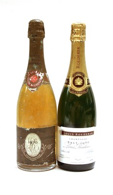 Lot 64 - Assorted Louis Roederer champagne: Brut, 1990, one bottle (boxed) and Cristal, 1970, one bottle