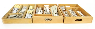 Lot 117 - A part canteen of silver plated flatware and cutlery