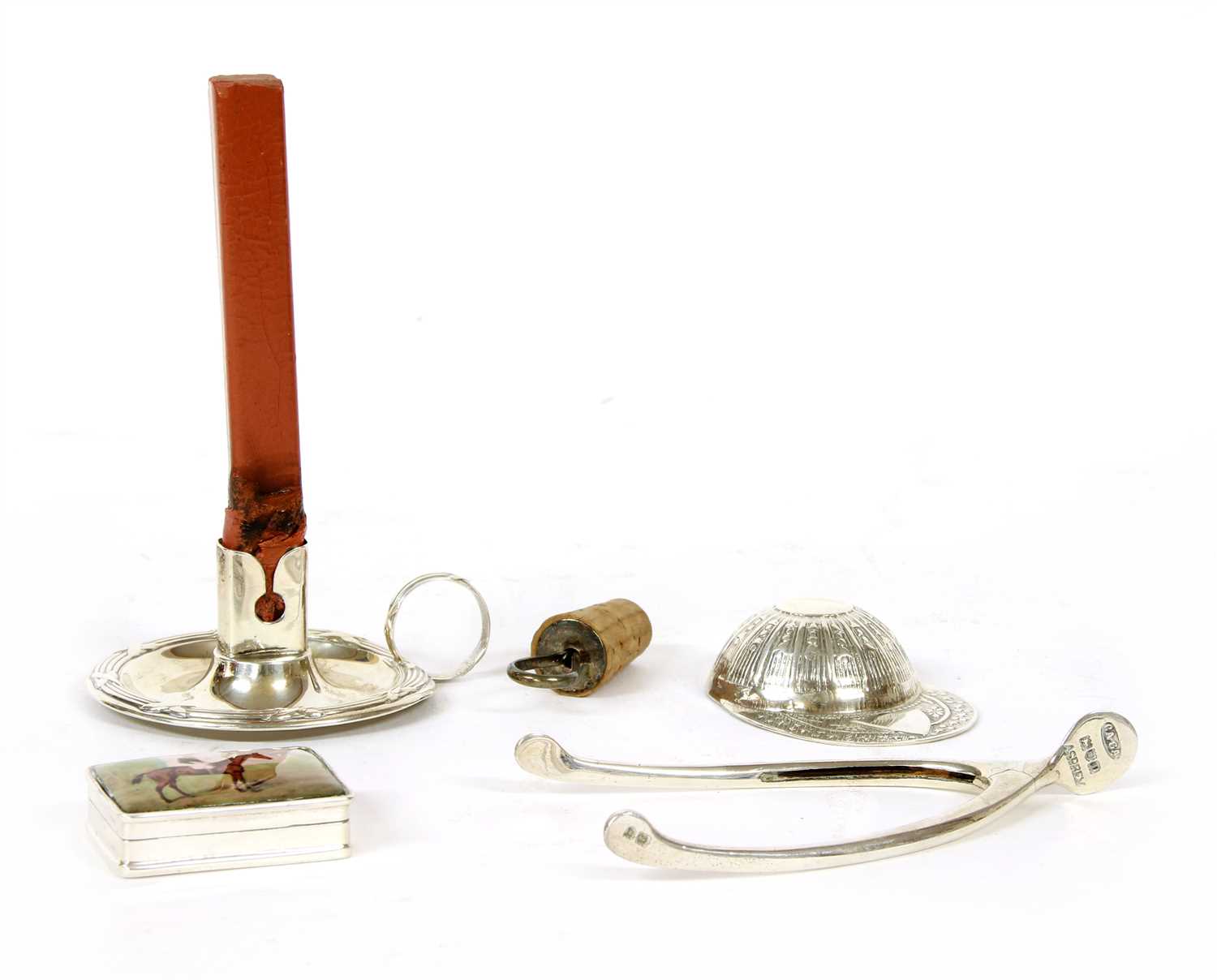Lot 72 - A Continental silver caddy spoon