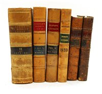 Lot 520 - LAW BOOKS: Large collection of C18 to C20 leather bound law books