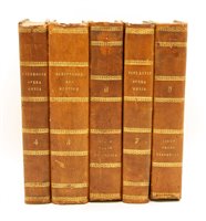 Lot 493 - Latin sets and part sets: 69 volumes. 1820-1840, half leather, worn   (Qty)