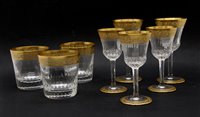 Lot 597 - A group of St Louis Thistle pattern glass