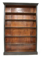 Lot 392 - A late 19th Century oak open front bookcase