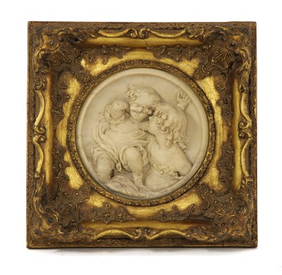Lot 278 - A pair of composition wall plaques