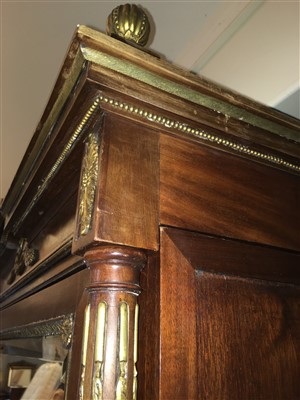 Lot 330 - A French mahogany armoire