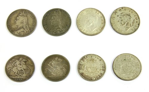 Lot 107 - Coins, Great Britain, an assortment of silver coins