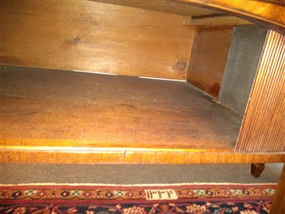 Lot 58 - A George III mahogany D-shaped sideboard
