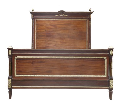 Lot 321 - A French mahogany and gilt-mounted double bed
