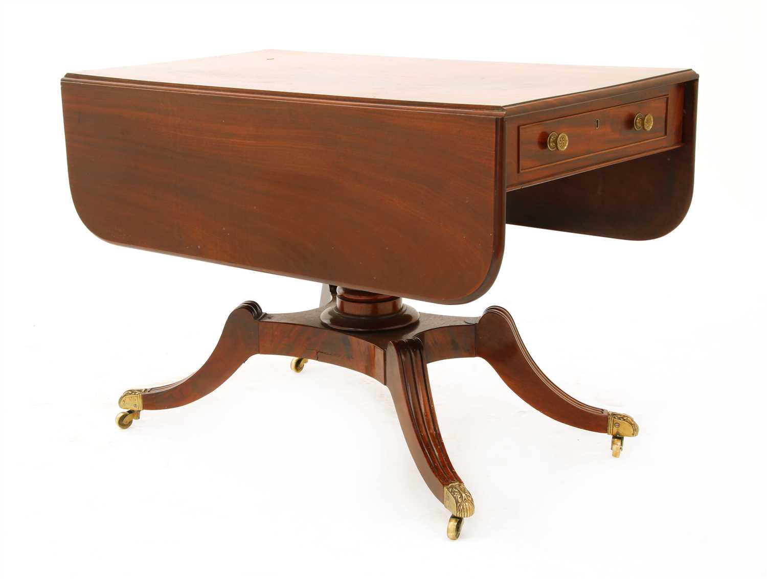 Lot 345 - A Regency mahogany supper table