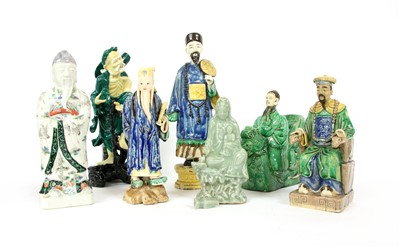 Lot 239 - A collection of seven Chinese figures