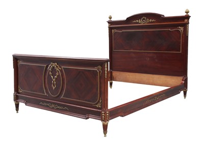 Lot 238 - A French mahogany double bed
