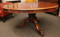 Lot 726 - A Victorian mahogany circular breakfast table