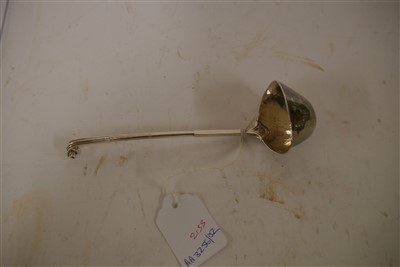 Lot 114 - A silver ladle