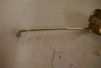Lot 114 - A silver ladle