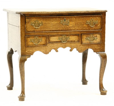 Lot 427 - A George III Lancashire oak low boy