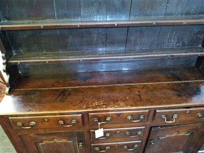 Lot 167 - A George III oak dresser