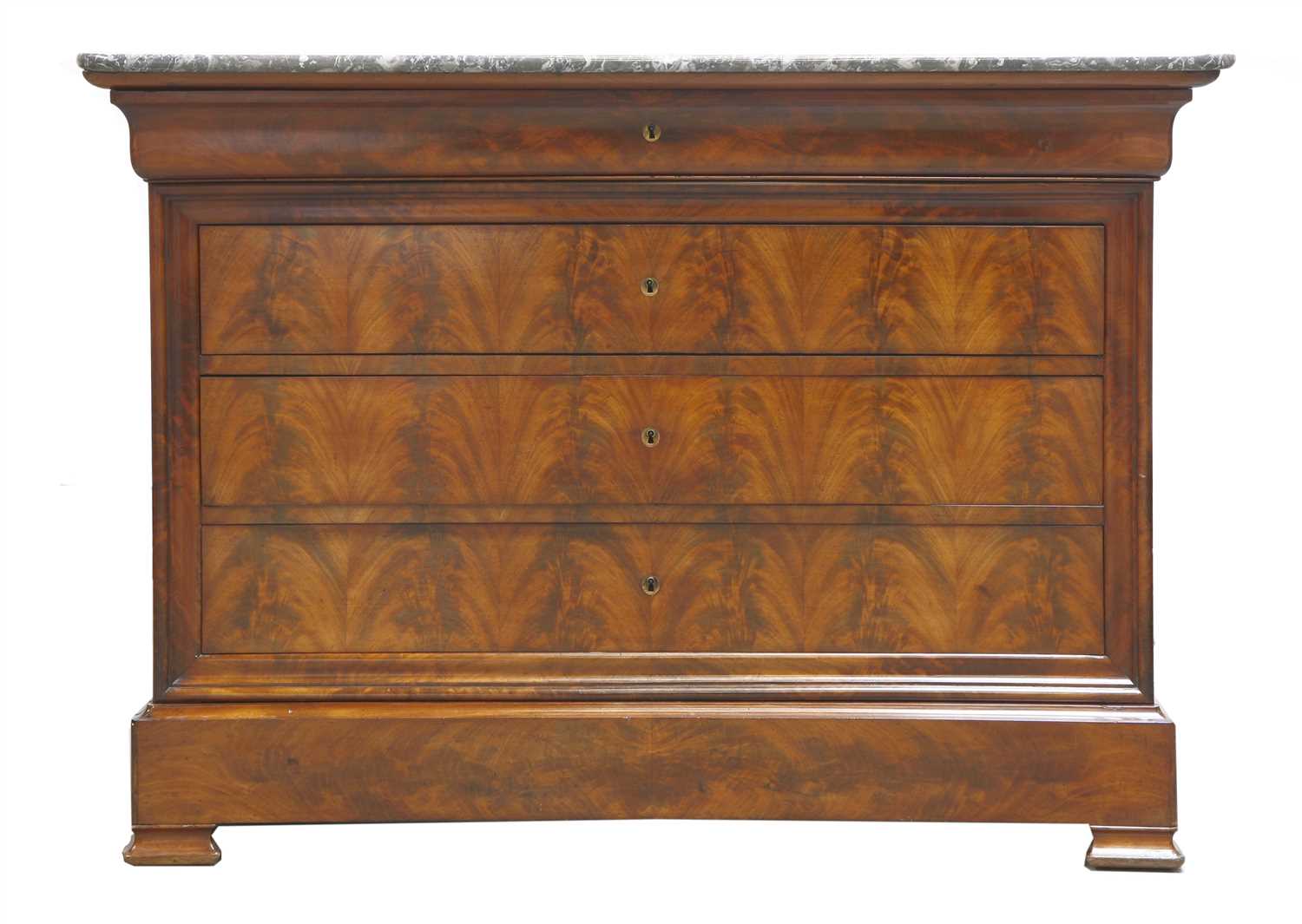 Lot 201 - A Louis Philippe mahogany commode