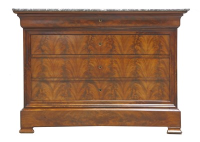 Lot 201 - A Louis Philippe mahogany commode