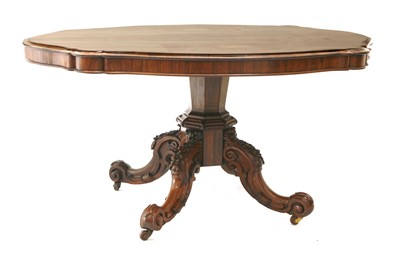 Lot 357 - A Victorian rosewood centre table