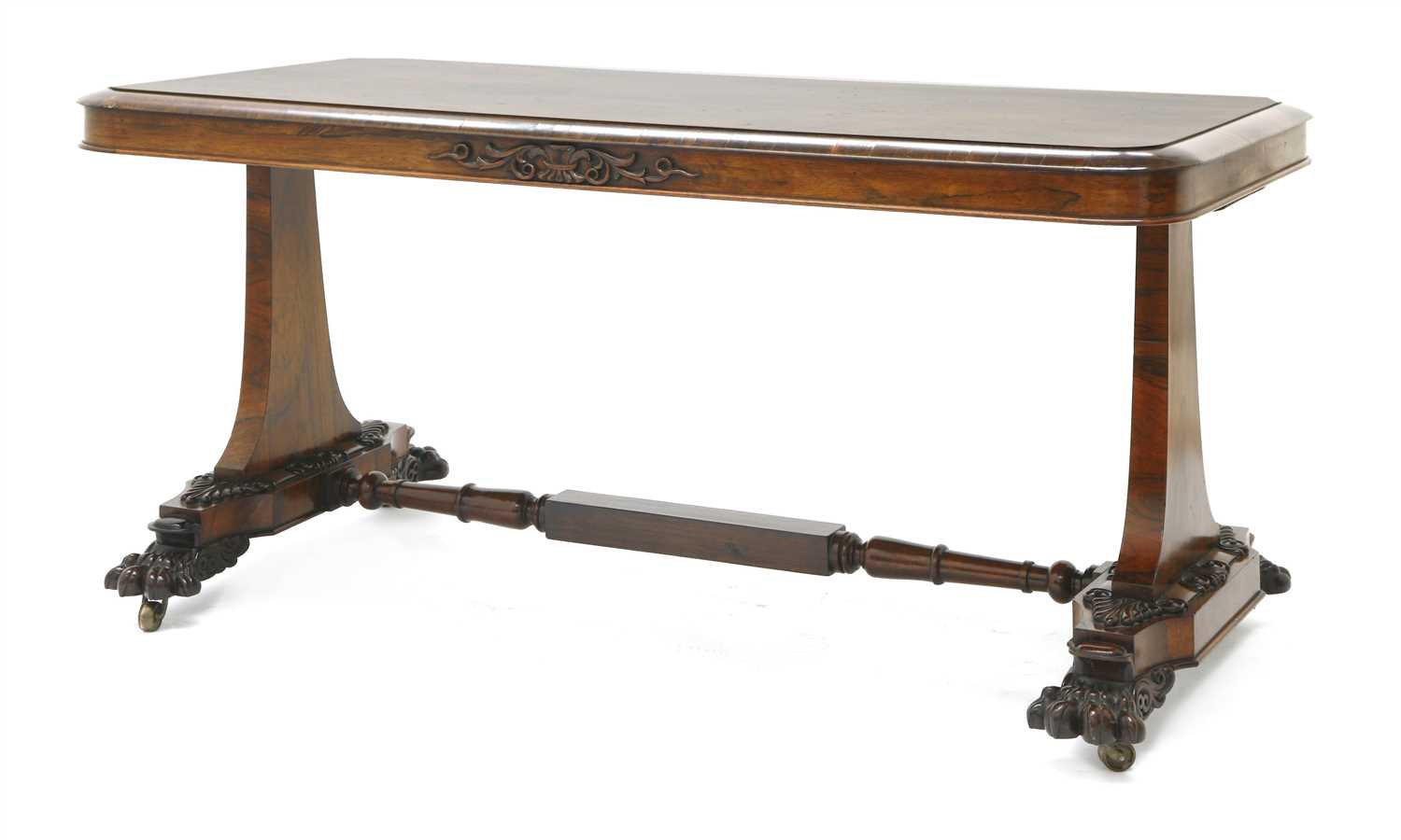 Lot 211 - A Victorian rosewood centre table