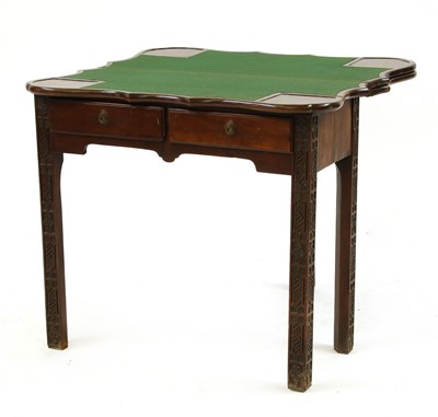 Lot 384 - A George III mahogany tea table