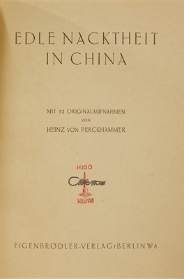 Lot 304 - Perckhammer, Heinz von: Edle Nacktheit in China