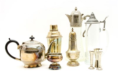 Lot 317 - A collection of silver plated and assorted items