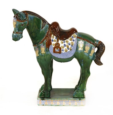 Lot 807 - A large Tang-style pottery horse