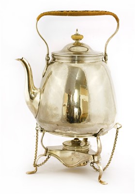 Lot 2 - A George III silver kettle