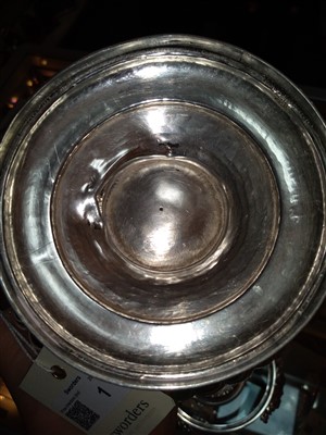 Lot 1 - A George lV silver coffee pot