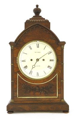 Lot 417 - A Regency rosewood bracket clock