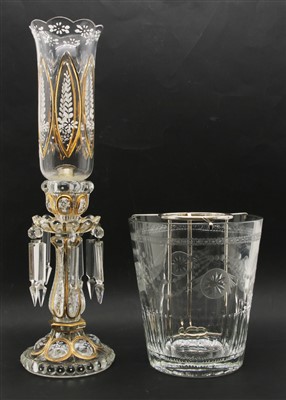 Lot 181 - A bohemian glass lustre
