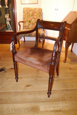 Lot 427 - A set of eight mahogany dining chairs
