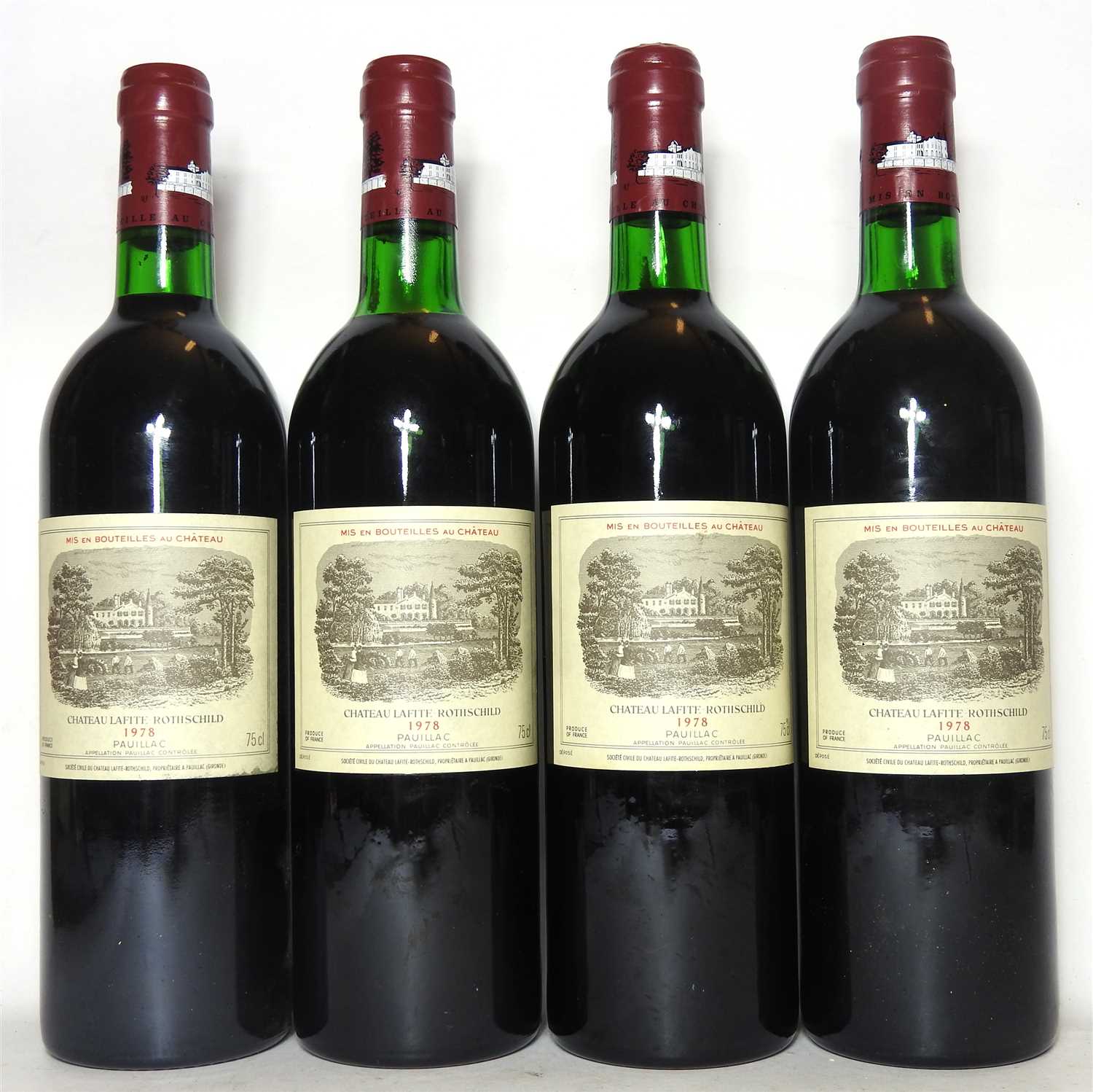 Lot 285 - Château Lafite Rothschild, Pauillac, 1st growth, 1978, four bottles