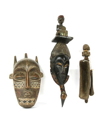 Lot 189 - Two African tribal masks