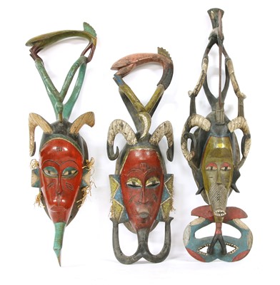 Lot 164 - Three African tribal masks