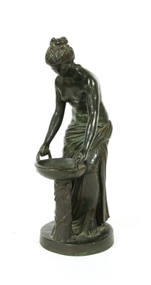 Lot 145 - A 19th century bronze figure of a Classical maiden