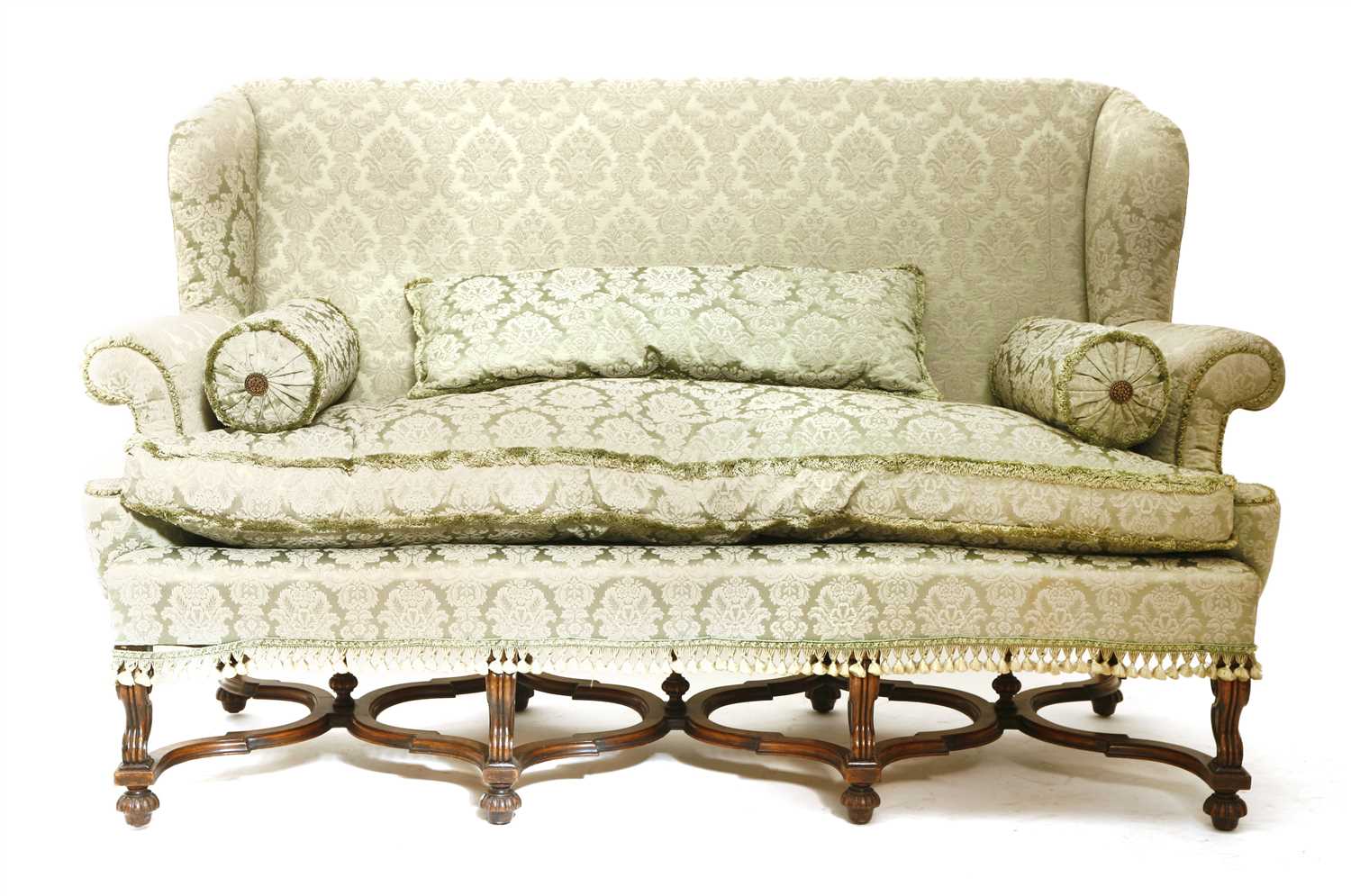Lot 2 - A Continental three-seater settee
